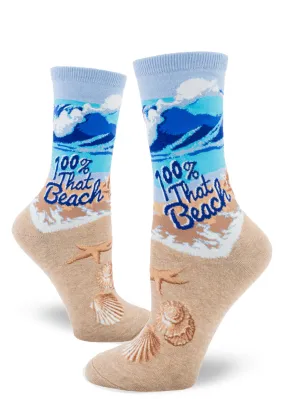 100% That Beach Women's Socks