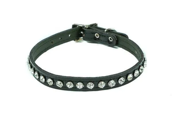 1/2" BLACK PATENT LEATHER CHOKER