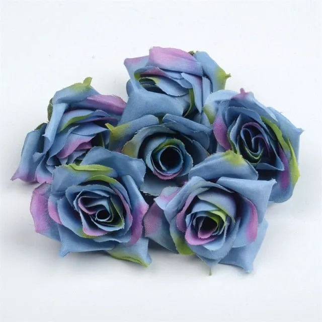 artificial flower 4cm silk rose flower head