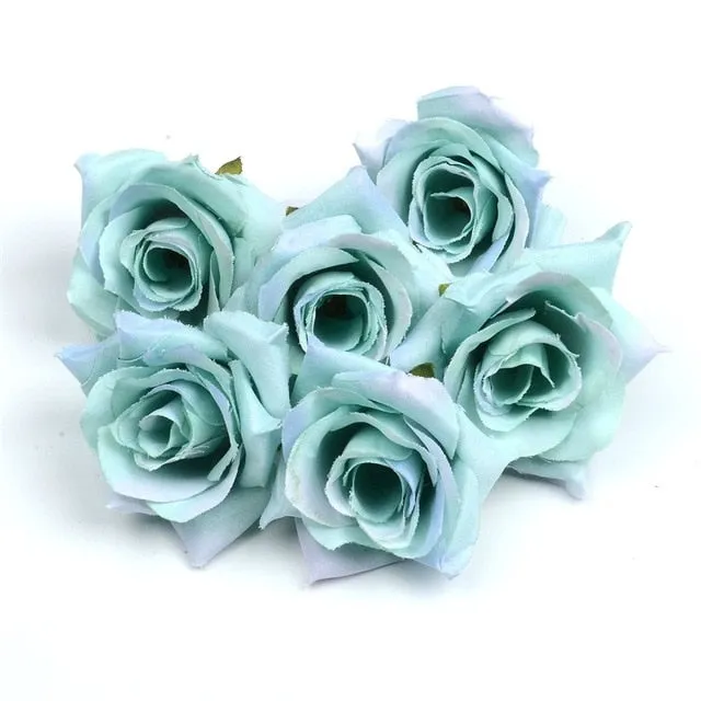 artificial flower 4cm silk rose flower head