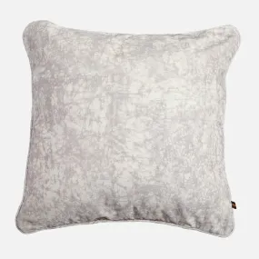 Batik Gray Velvet Decorative Pillow