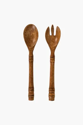 Bilbao Wood Salad Servers