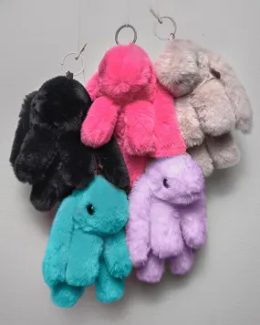 Bunny Faux Fur Keychain