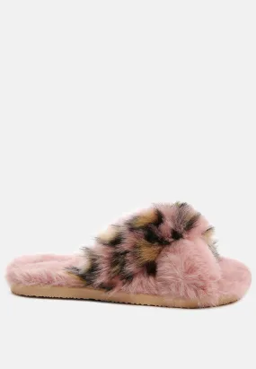 Chipmunk Faux Fur Indoor Flats