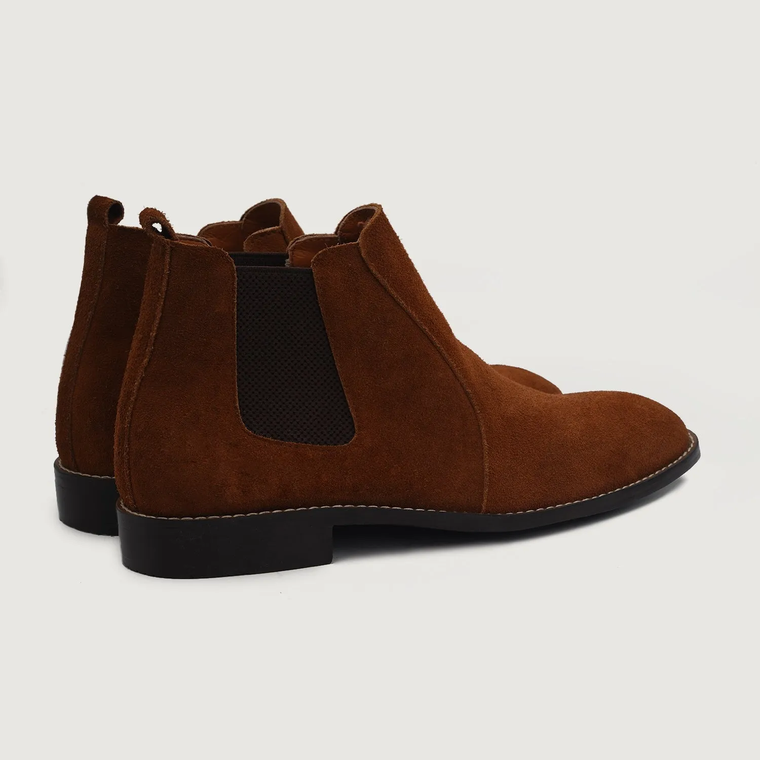 Clarkson Chelsea Brown Suede Leather Boots