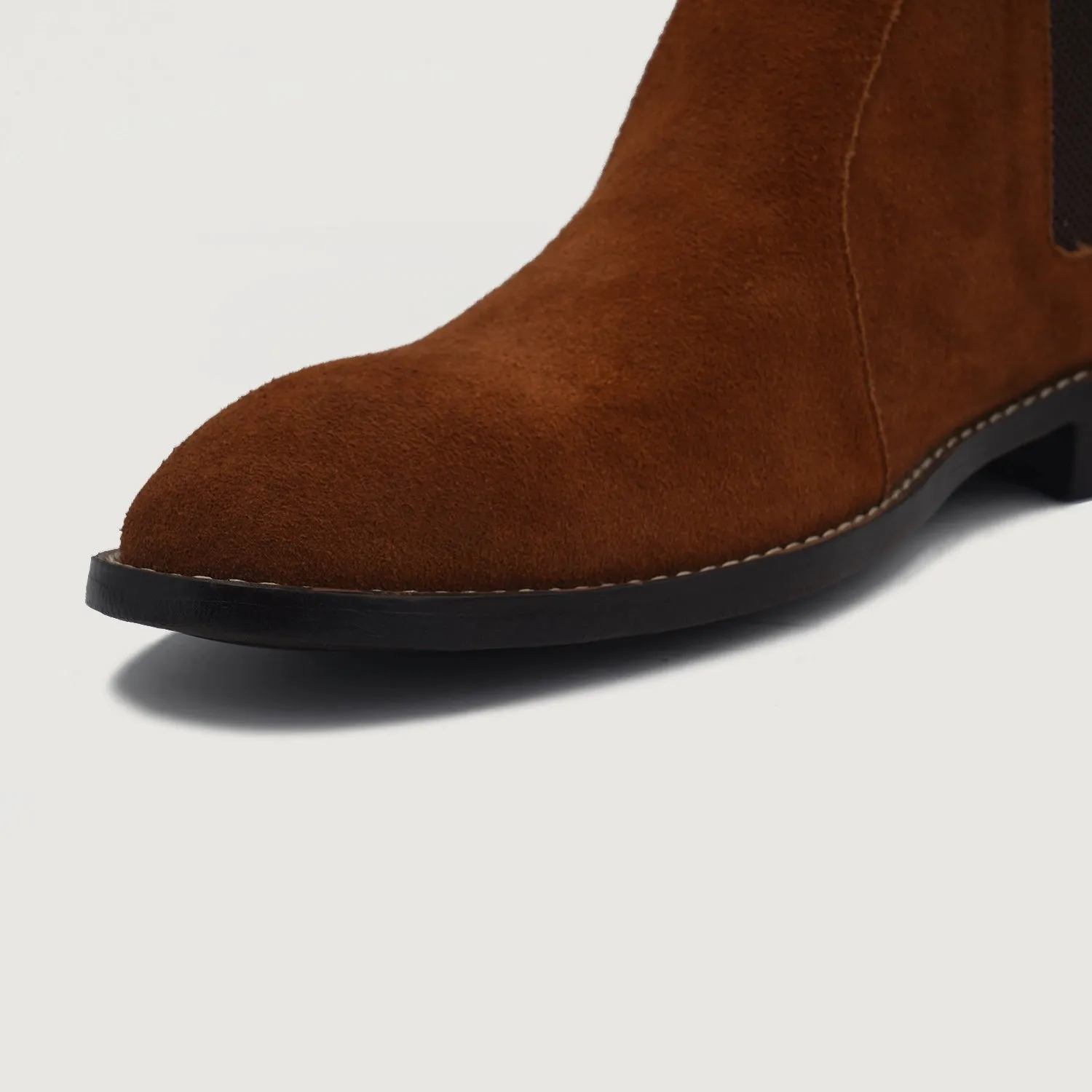 Clarkson Chelsea Brown Suede Leather Boots