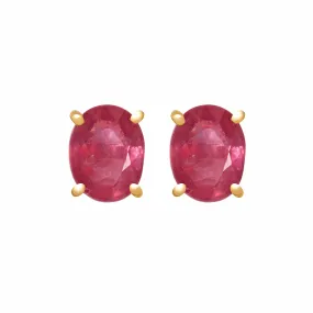 Earrings - Ruby Studs