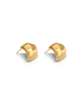 Ever Jewellery Movement Stud Earrings - Gold