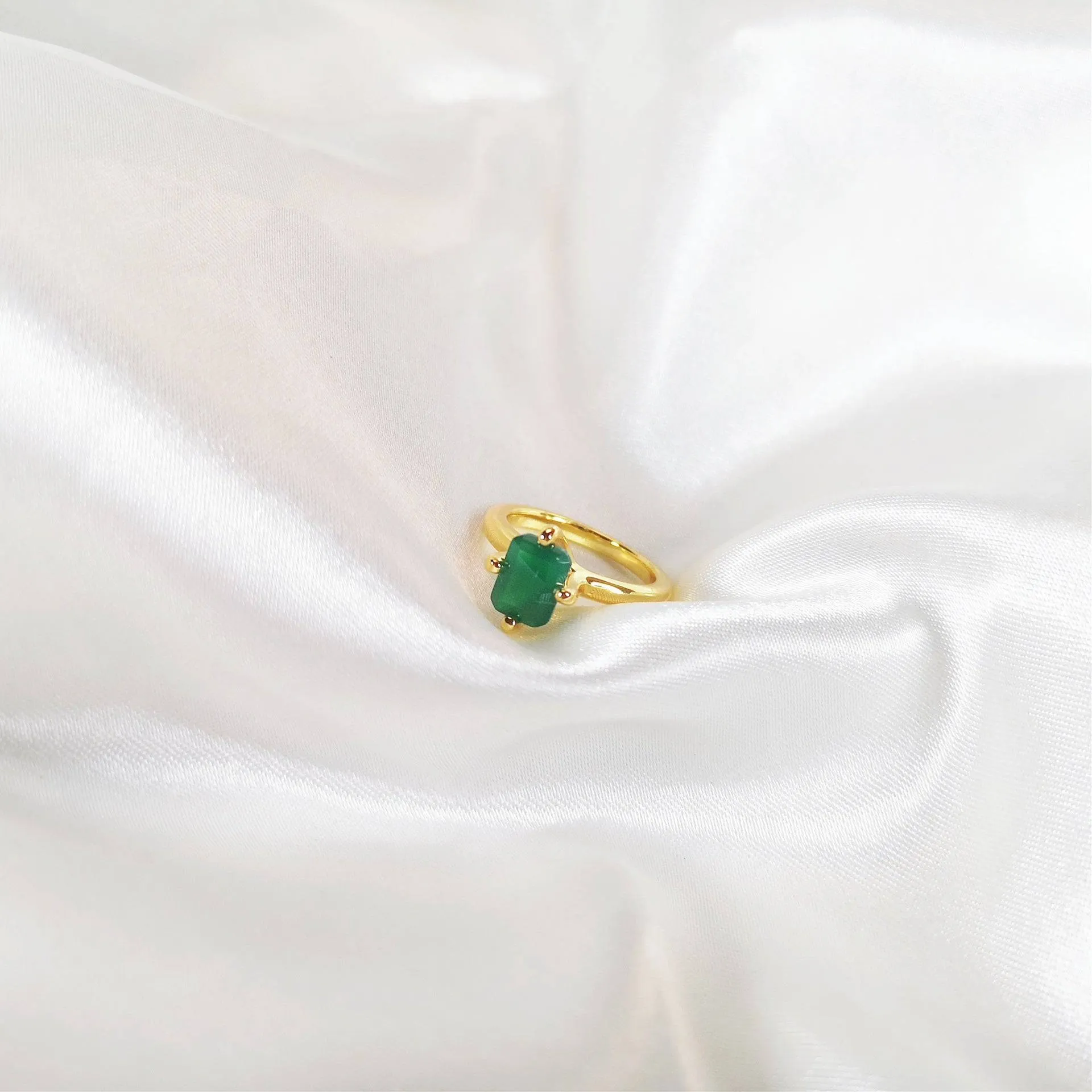 Green Agate Ring