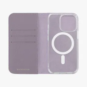 iPhone 16 Pro Max MagSafe Leather Flip Cover with Clear Case