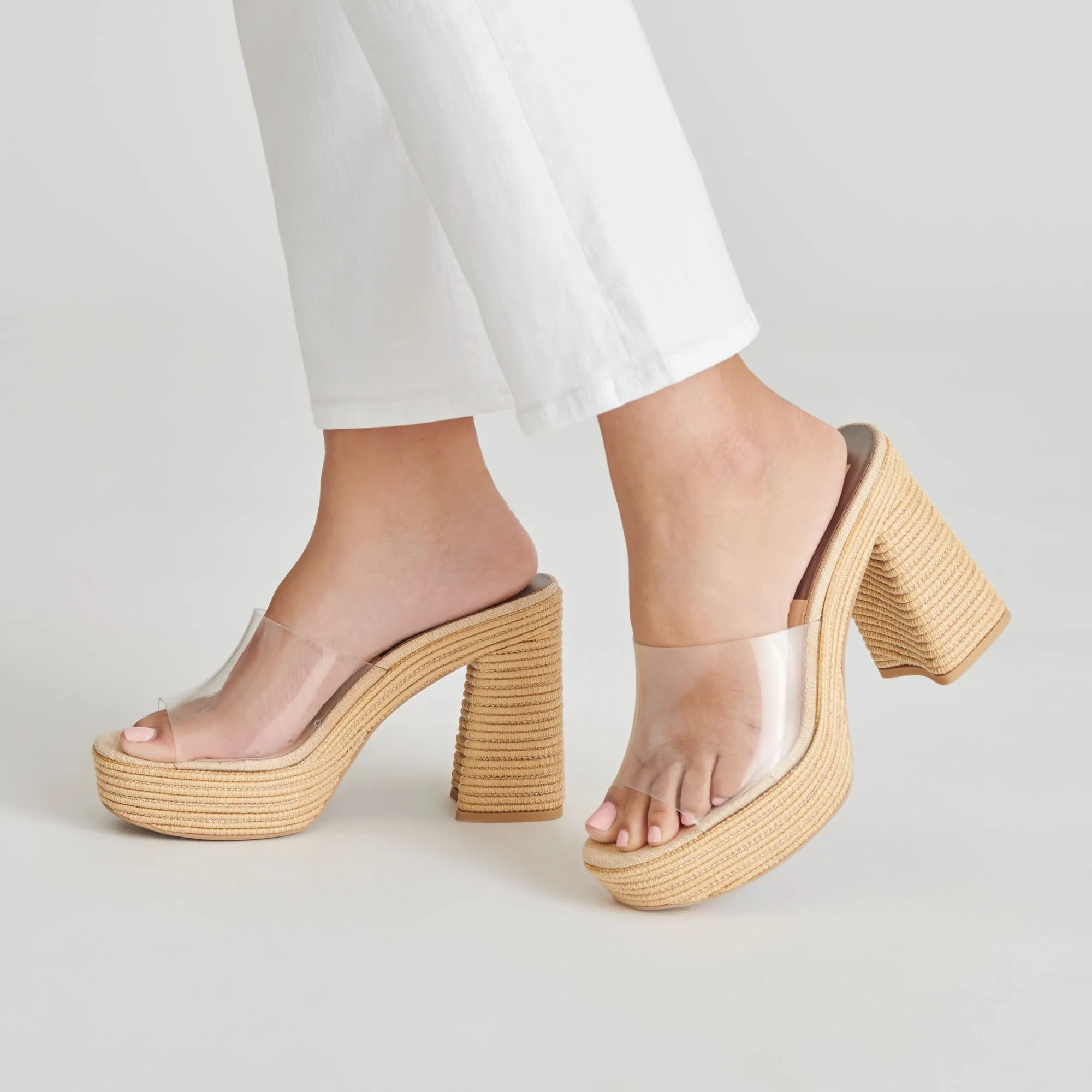 LICHIA HEELS NATURAL VINYL