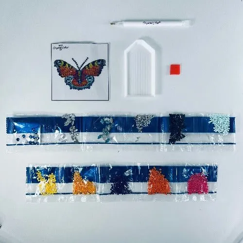 "Beautiful Butterfly" Crystal Art Motif