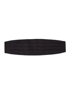 Silk Barathea Cummerbund - Black