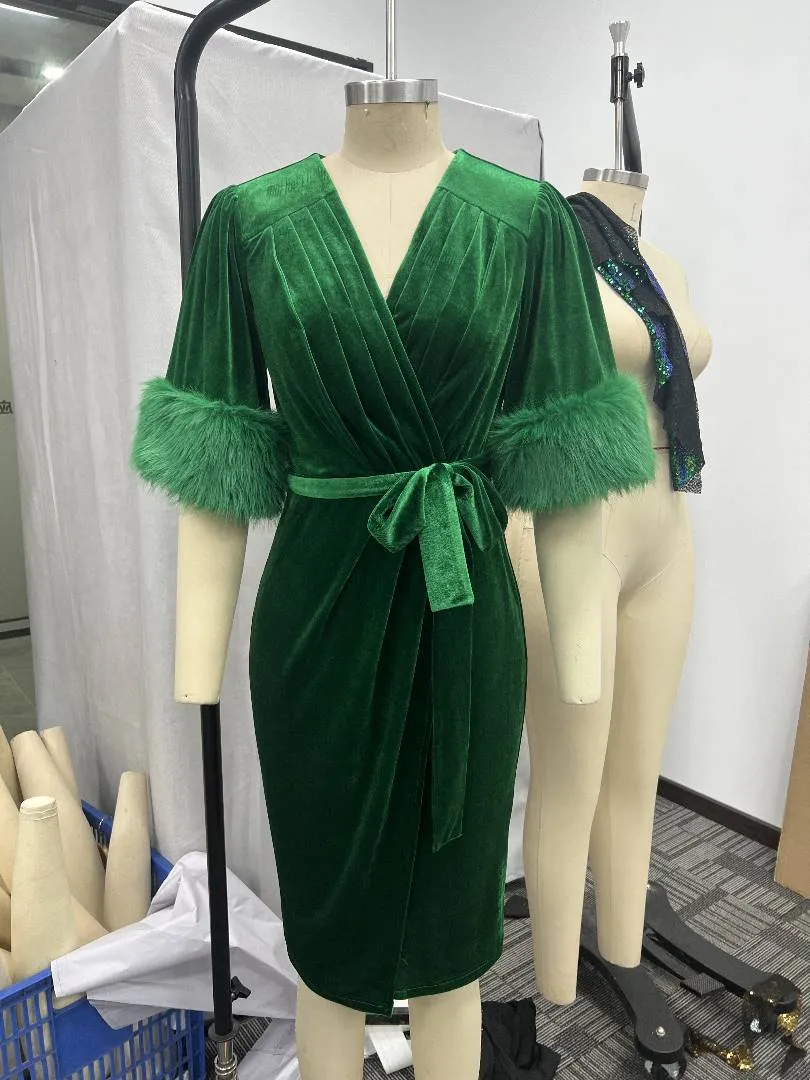 The 5th Avenue Dress in Green