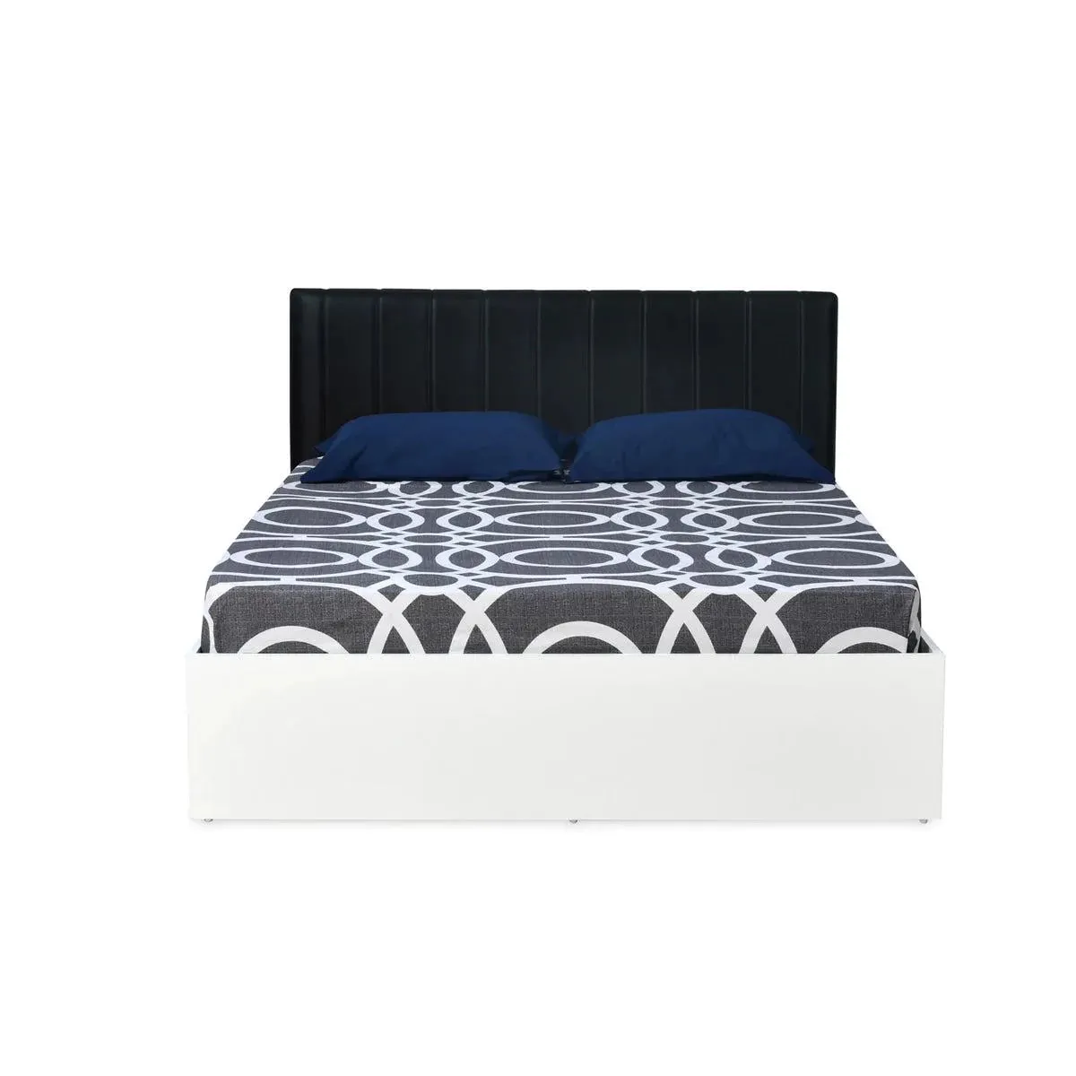 Uniline Plus Upholstered Bed with Storage In PU Polish