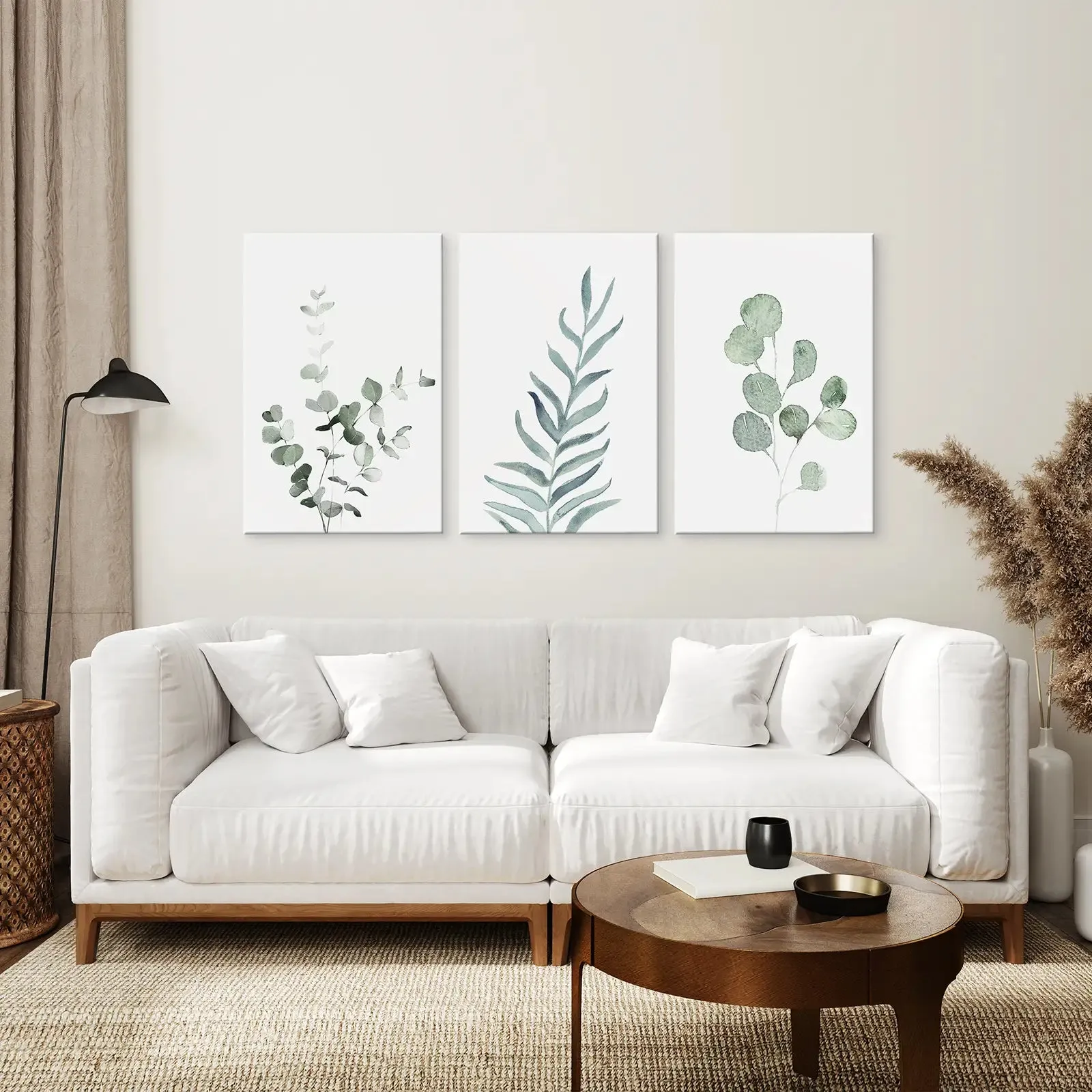 Watercolor Botanical Set of 3 Prints Wall Decor